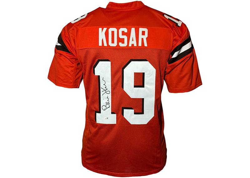 Bernie Kosar Signed Cleveland Orange Football Jersey JSA