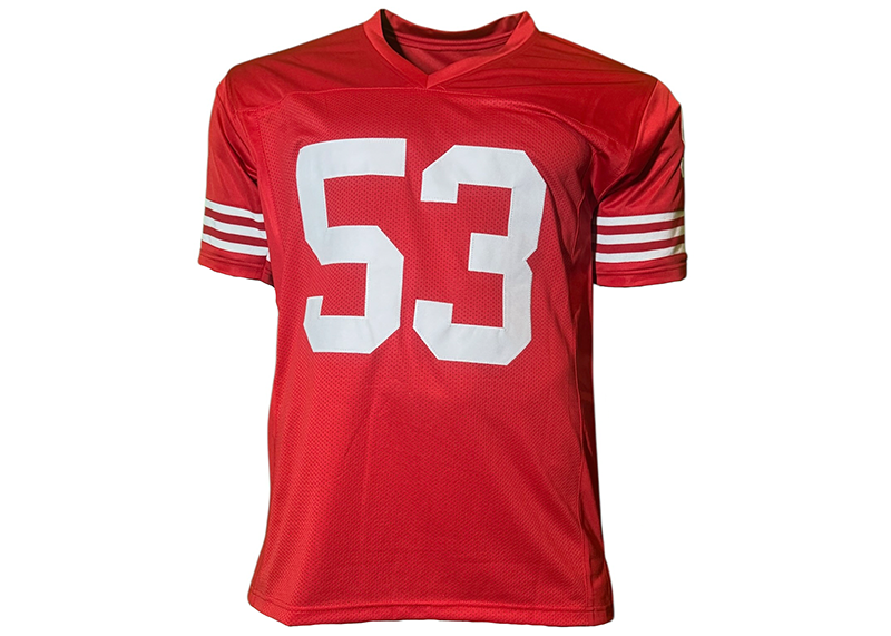 Bill Romanowski Signed San Francisco Red Football Jersey JSA