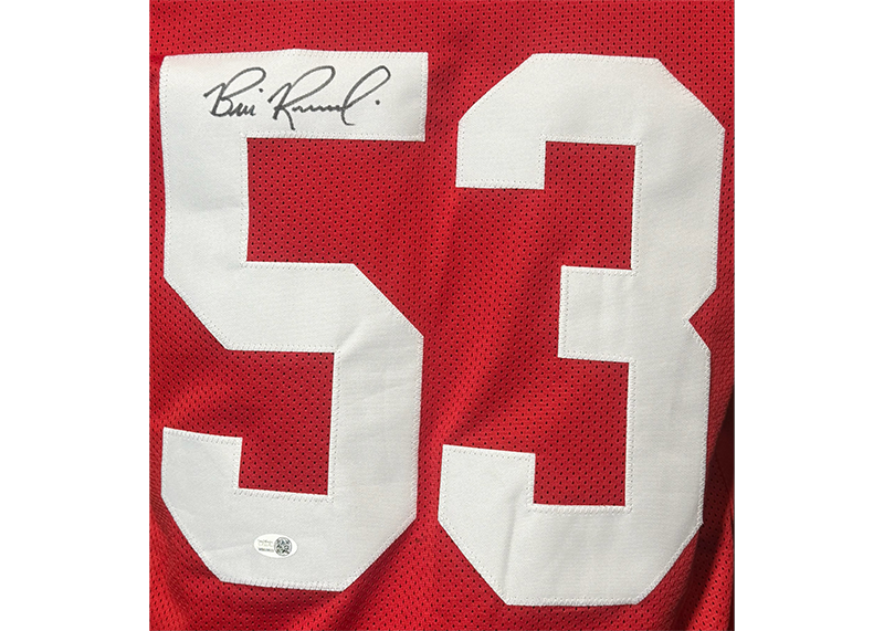 Bill Romanowski Signed San Francisco Red Football Jersey JSA
