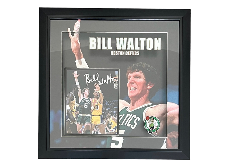 Bill Walton Signed 3D With LED Lights Framed 23x23 Photo JSA