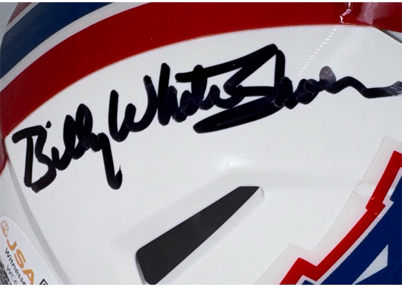 Billy "White Shoes" Johnson Signed Houston Oilers Speed Mini Helmet JSA