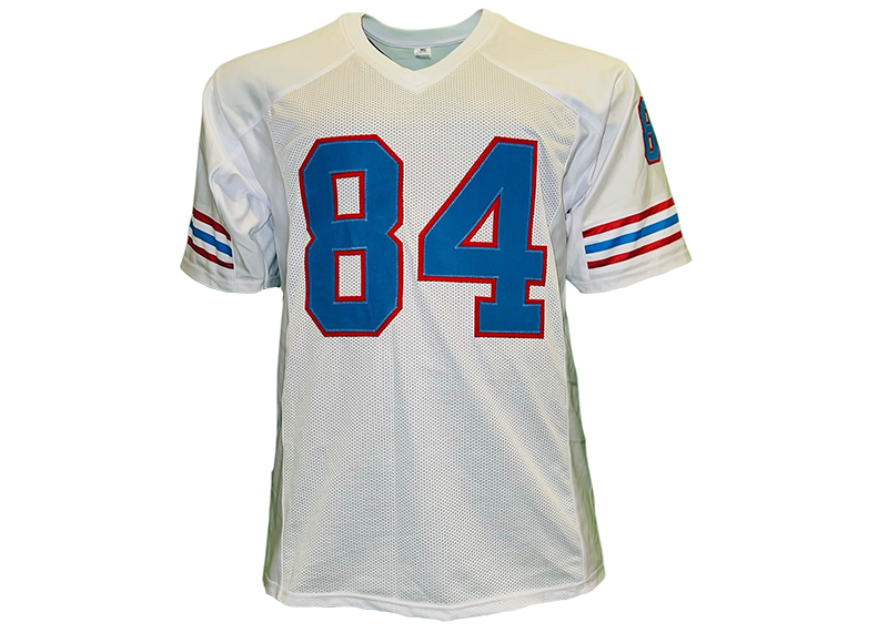 Billy "White Shoes" Johnson Signed Houston White Football Jersey JSA