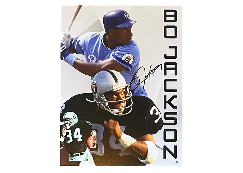 Bo Jackson Signed 18x24 Photo Board – Raiders / Royals – Autographed JSA COA