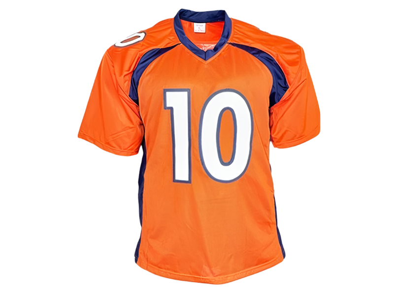 Bo Nix Signed Custom Orange Football Jersey (Beckett)