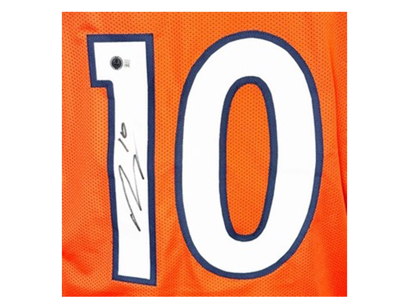 Bo Nix Signed Custom Orange Football Jersey (Beckett)