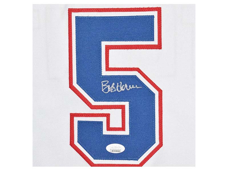 Bob Horner Signed Atlanta White Custom Throwback Baseball Jersey (JSA)