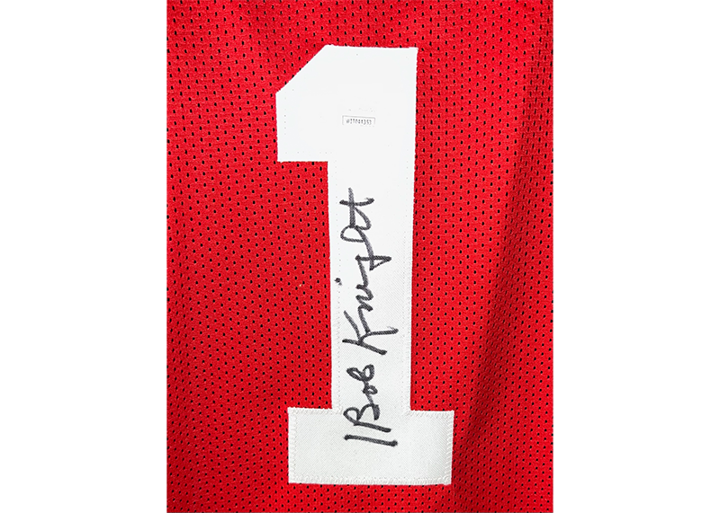 Bob Knight Signed Indiana Basketball Jersey JSA