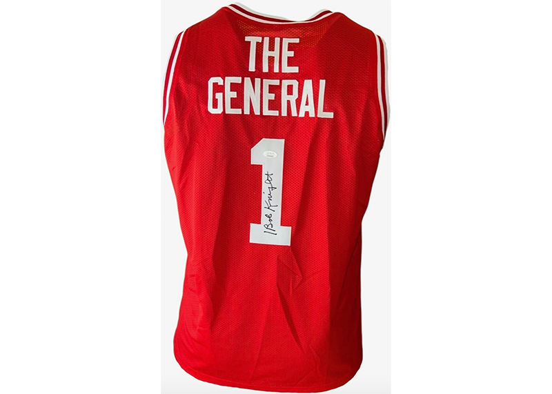 Bob Knight Signed Indiana Basketball Jersey JSA