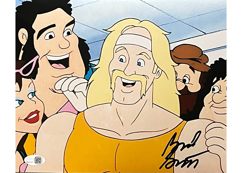 Brad Garrett Signed Hulk Hogan's Rock 'n' Wrestling 8x10 Photo JSA