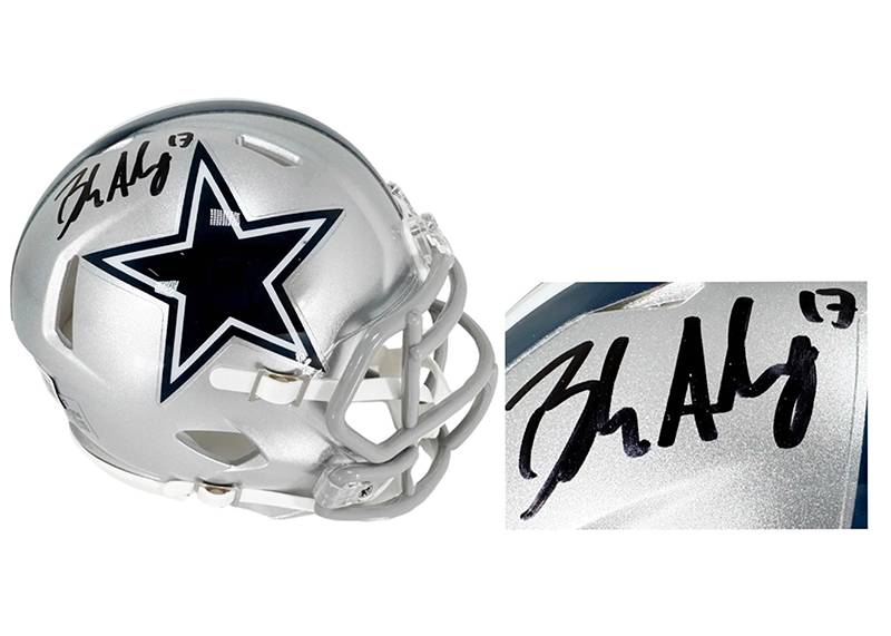 Brandon Aubrey Signed Dallas Cowboys Speed Mini Football Helmet Beckett