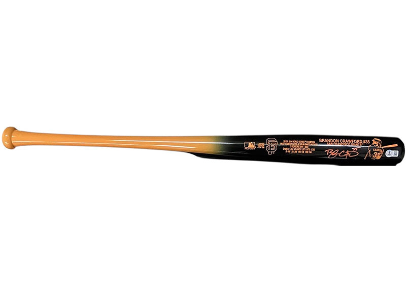 Brandon Crawford Signed Giants Career Highlights Extremum Bat