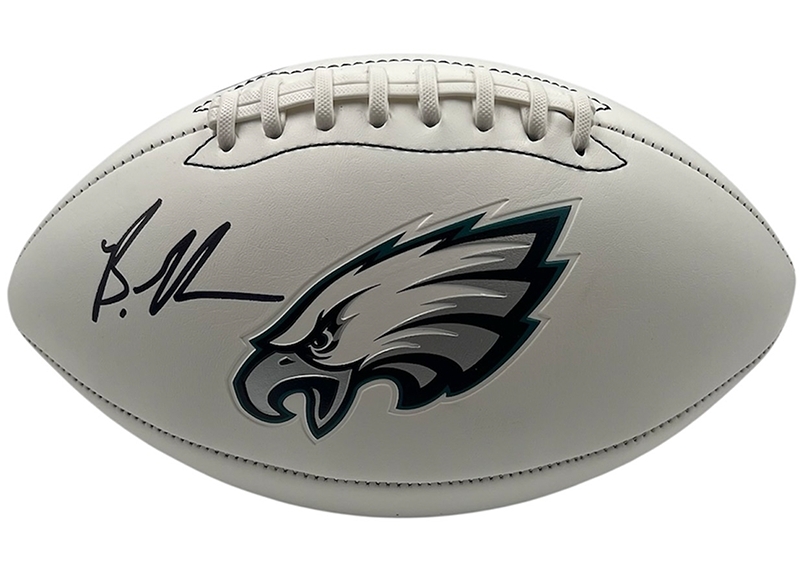 Brandon Graham Signed Philadelphia Eagles Logo Football Beckett
