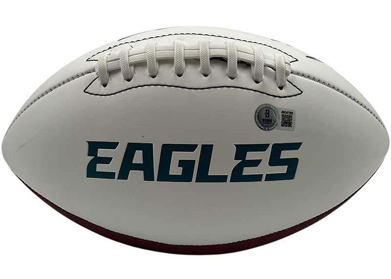 Brandon Graham Signed Philadelphia Eagles Logo Football Beckett