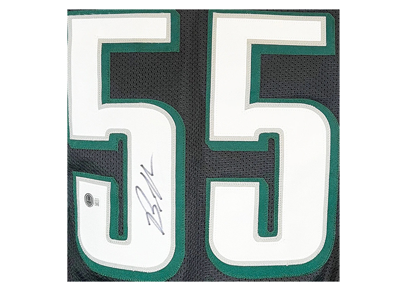 Brandon Graham Signed Philadelphia Black Football Jersey JSA