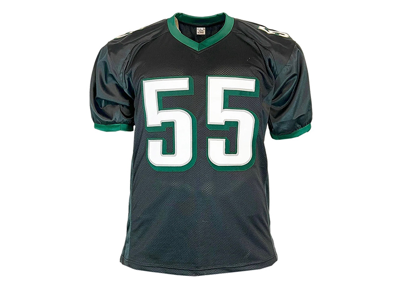 Brandon Graham Signed Philadelphia Black Football Jersey JSA