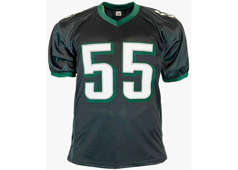 Brandon Graham Signed Philadelphia Black Football Jersey Beckett