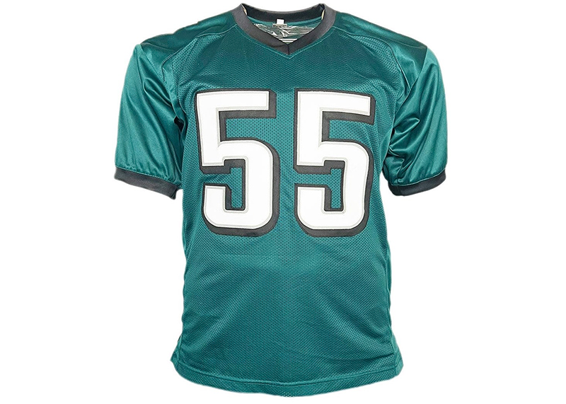 Brandon Graham Signed Philadelphia Green Football Jersey Beckett