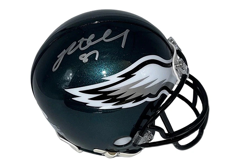 Brent Celek Philadelphia Eagles Autographed Regular Mini Helmet ( JSA )