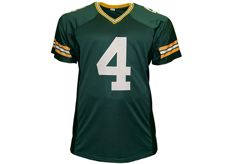 Brett Favre Unsigned Green Bay Green Football Jersey