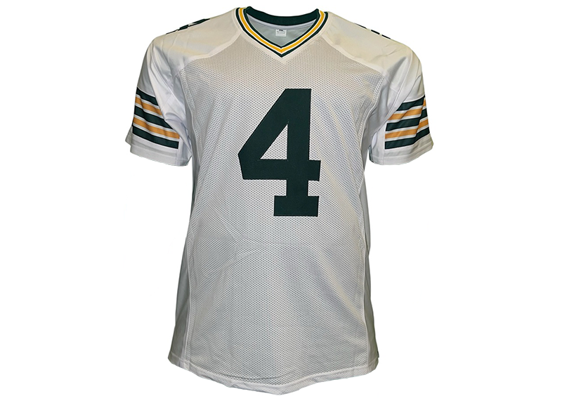 Brett Favre Unsigned Green Bay White Football Jersey