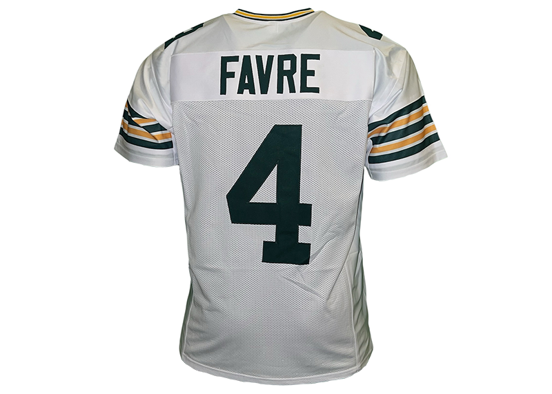 Brett Favre Unsigned Green Bay White Football Jersey