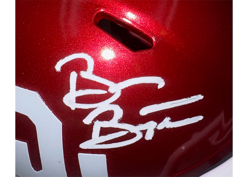 Brian Bosworth Signed Oklahoma Sooners Speed Mini Helmet JSA Auto