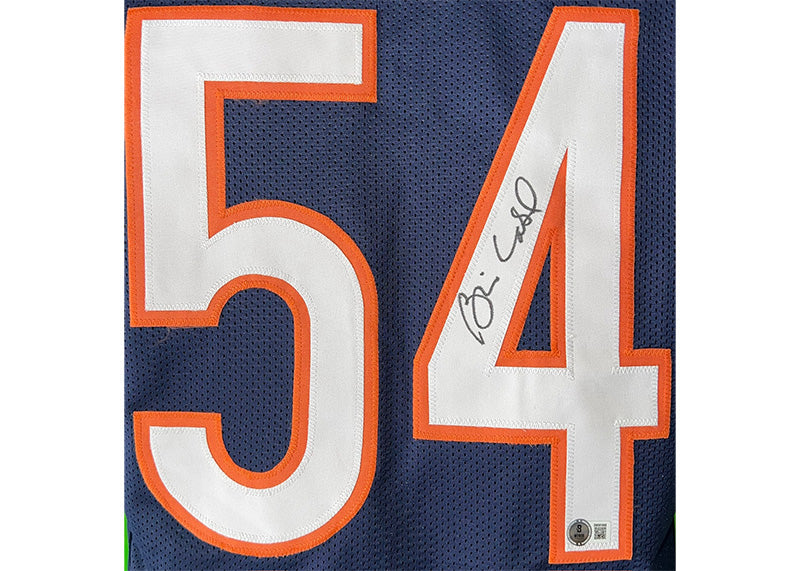 Brian Cabral Signed Chicago Blue Football Jersey Beckett