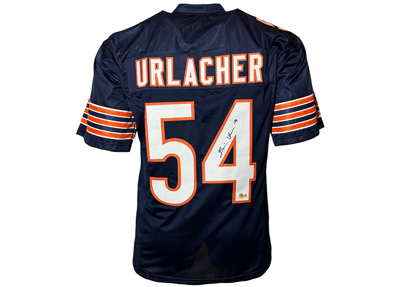 Brian Urlacher Autographed Chicago Blue Football Jersey Beckett