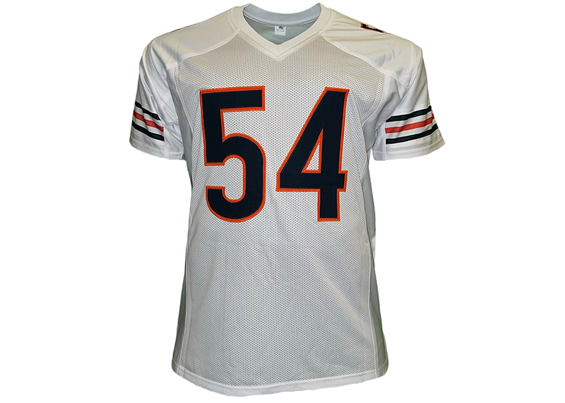 Brian Urlacher Unsigned Chicago White Football Jersey