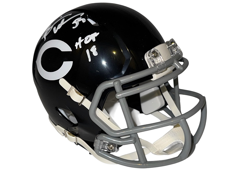 Brian Urlacher Signed Chicago Bears 1962-73 Throwback Speed Mini Helmet Beckett