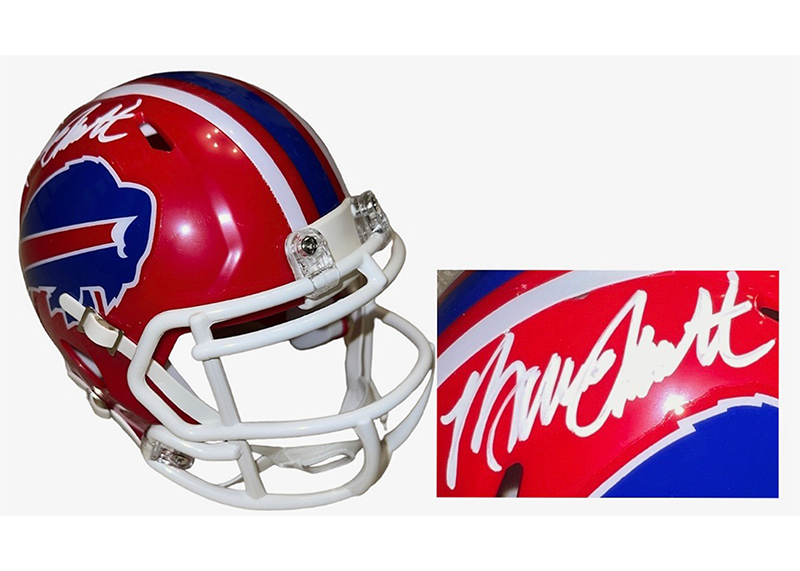 Bruce Smith Signed Buffalo Bills Red Speed Mini Helmet (Beckett)