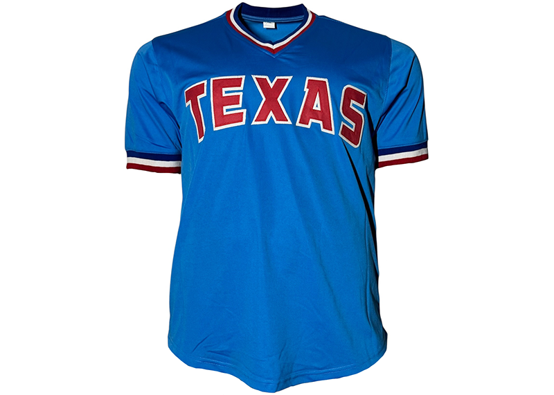 Buddy Bell Signed Texas Blue Baseball Jersey JSA