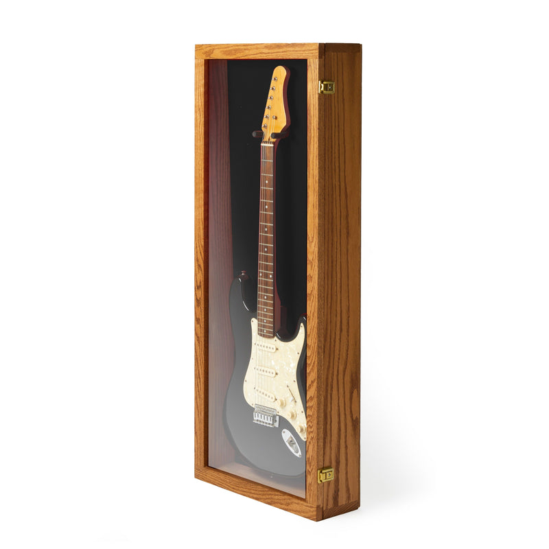 Electric Guitar Display Case - Premium Oak