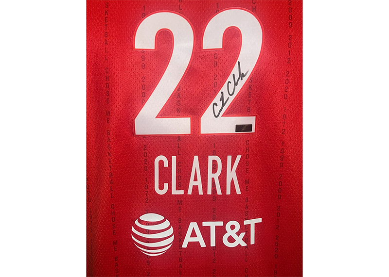Caitlin Clark Autographed Indiana Fever Nike Red Rebel Edition Jersey Panini COA