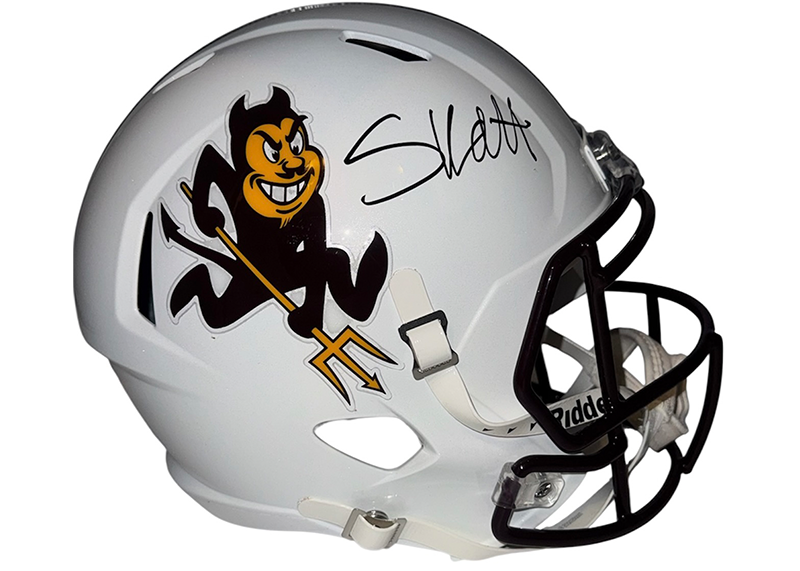 Cam Skattebo Signed Arizona State Sun Devils Speed FS Replica Helmet JSA