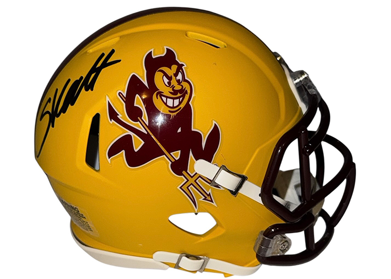 Cam Skattebo Signed Arizona State Sun Devils “Sparky” Speed Mini Helmet JSA