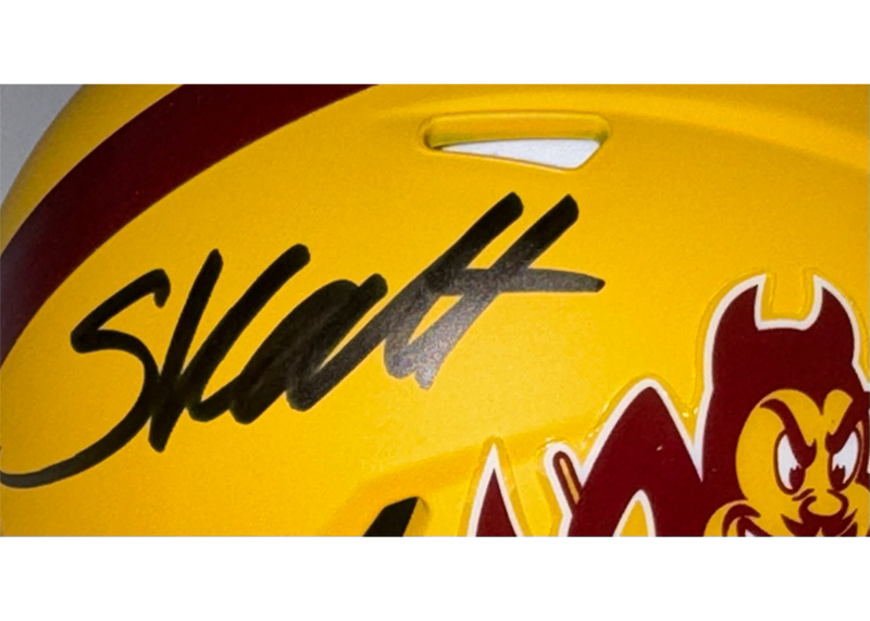 Cam Skattebo Signed Arizona State Sun Devils “Sparky” Speed Mini Helmet JSA