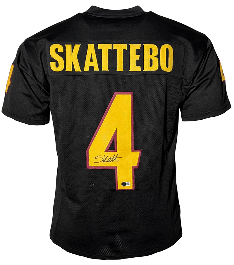Cam Skattebo Signed College Black Football Jersey Beckett