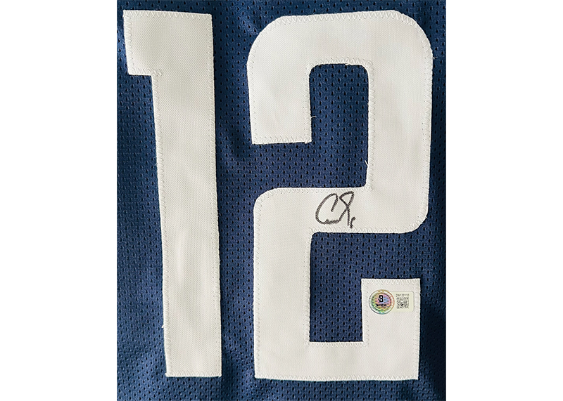 Cam Spencer Signed Uconn Blue  Basketball Jersey Beckett