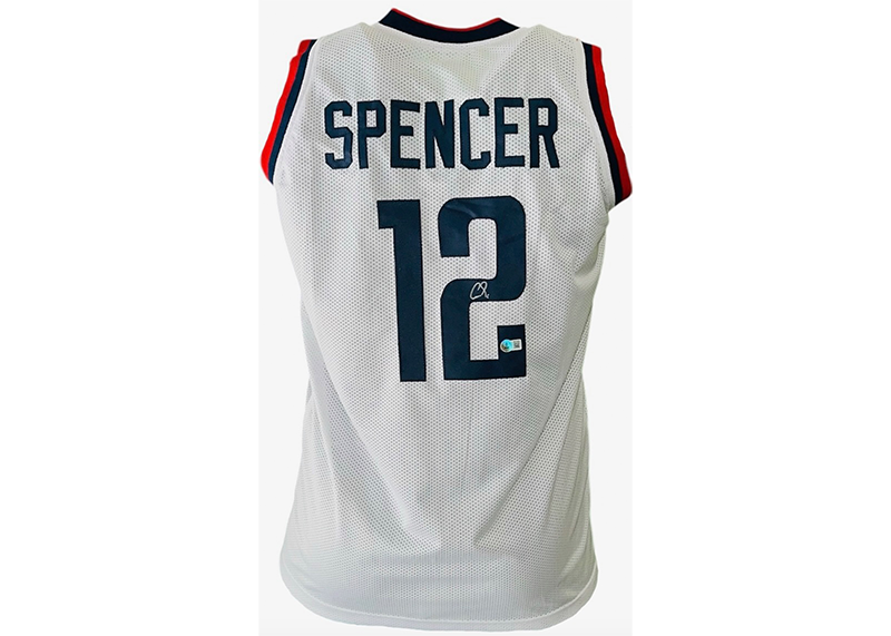 Cam Spencer Signed Uconn White Basketball Jersey Beckett
