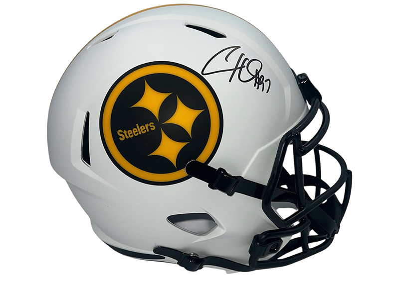 Cameron Heyward Signed Pittsburgh Steelers Lunar Full Size Helmet Beckett