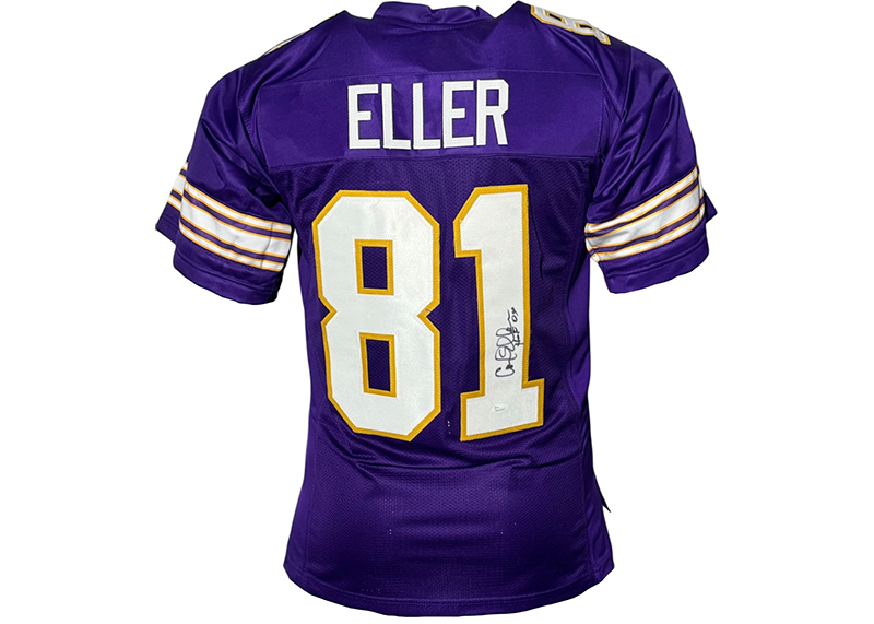 Carl Eller Signed Minnesota Purple Football Jersey JSA