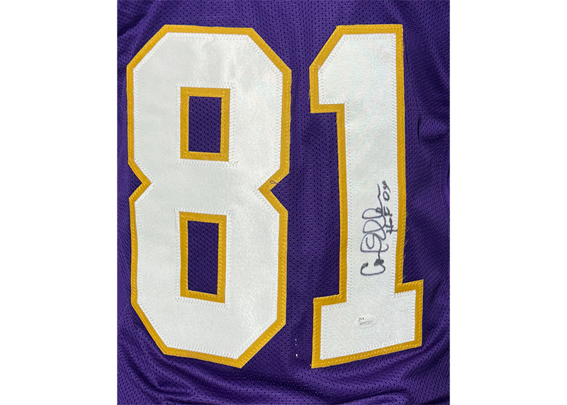 Carl Eller Signed Minnesota Purple Football Jersey JSA