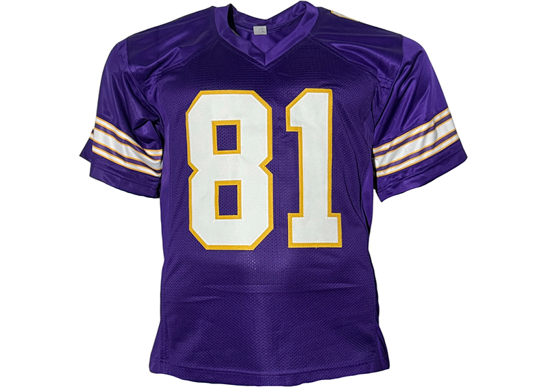Carl Eller Signed Minnesota Purple Football Jersey JSA