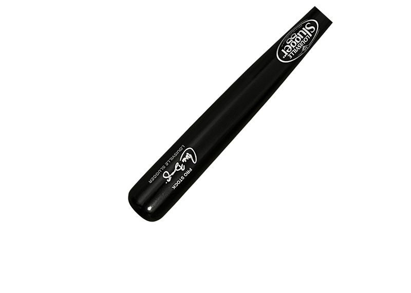 Carlos Baerga Signed Louisville Slugger Black Bat Beckett
