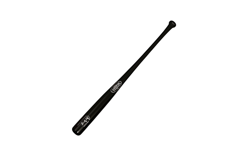 Carlos Baerga Signed Louisville Slugger Black Bat Beckett