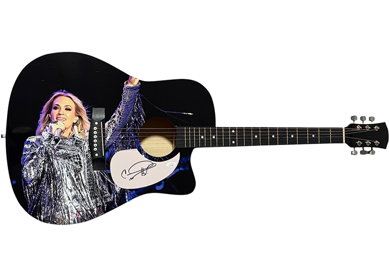Carrie Underwood Signed Acoustic Guitar JSA