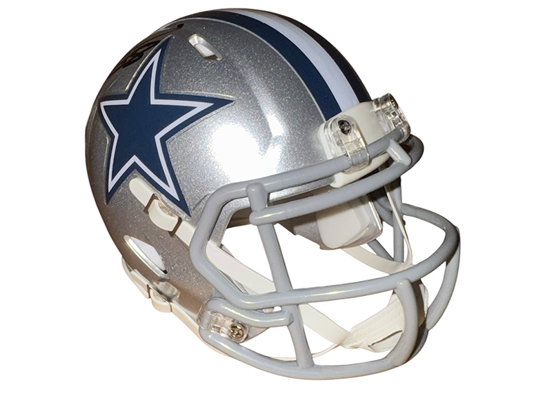 CeeDee Lamb Signed Dallas Cowboys Speed Mini Helmet JSA
