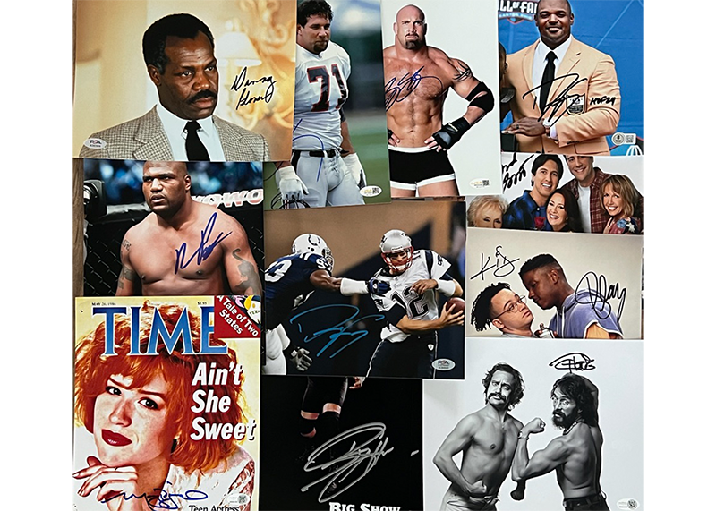 Certified Autograph Mystery 8x10 – Celebrities, Athletes & Wrestling