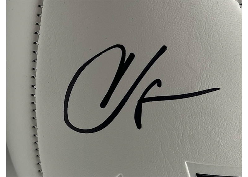 Chad Johnson Signed Cincinnati Bengals Logo Football Beckett